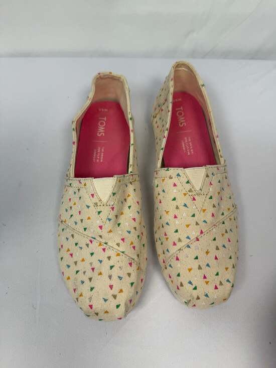 TOMS Shoes - TOMS Classic Canvas Slip-On Shoes in Natural Funfetti Print